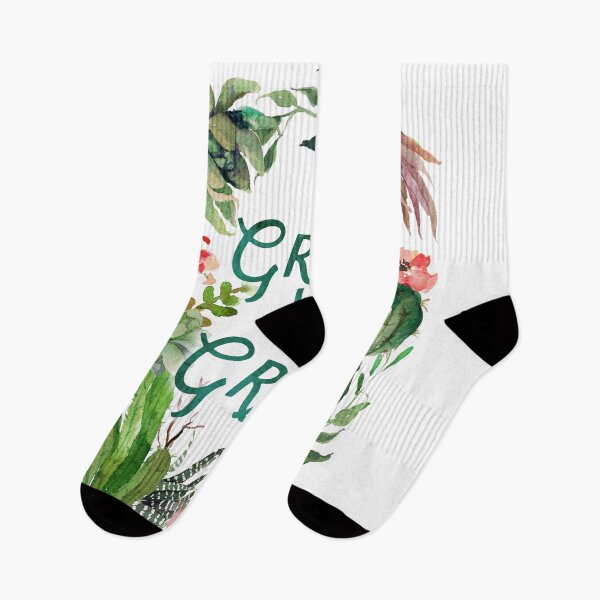 Item preview, Grow in Grace, watercolor, plants, plant lady, cactus, scripture, painted cactus, succulent, grace, grow designed and sold by SouthPrints.