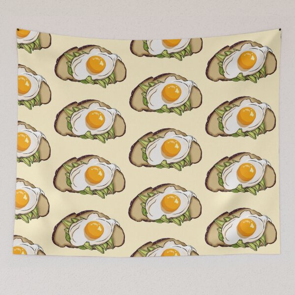 Artikelvorschau, Avocado-Toast mit einem Eieraufkleber entworfen und verkauft von Kitkat0001.