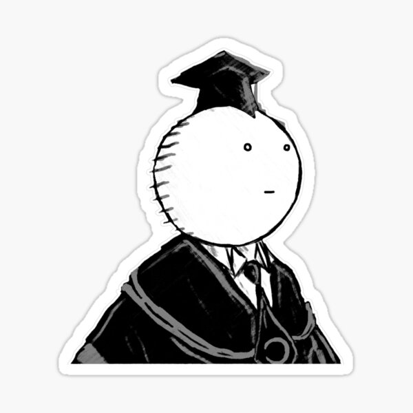 Assassination Classroom - Koro Sensei White face  Sticker