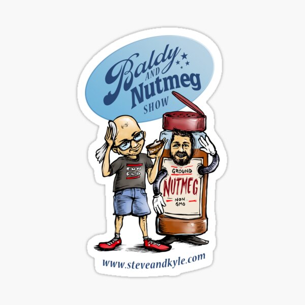 Baldy and Nutmeg Sticker