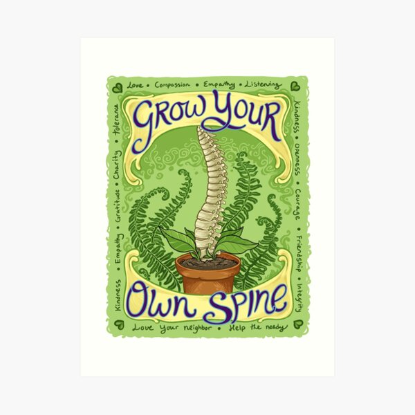 Grow Your Own Spine Art Print