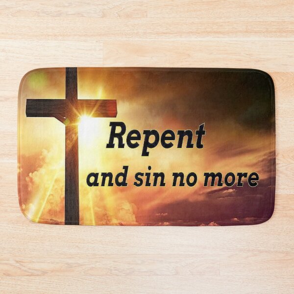 Item preview, Repent And Sin No More Jesus Cross  designed and sold by starcraft542.
