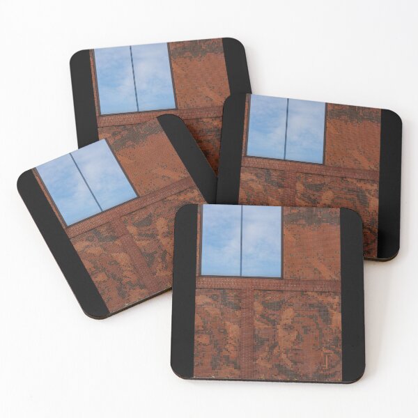 Item preview, Building facade with a glass window on which a blue sky is reflected designed and sold by brambillasimone.
