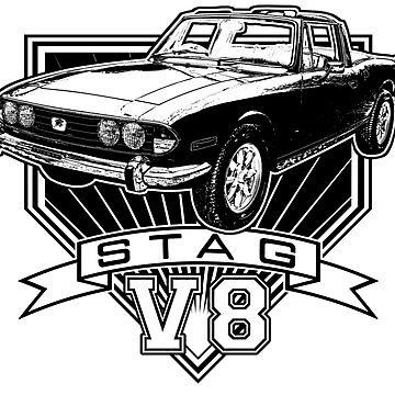Triumph Stag V8 convertible Cap for Sale by CoolCarVideos