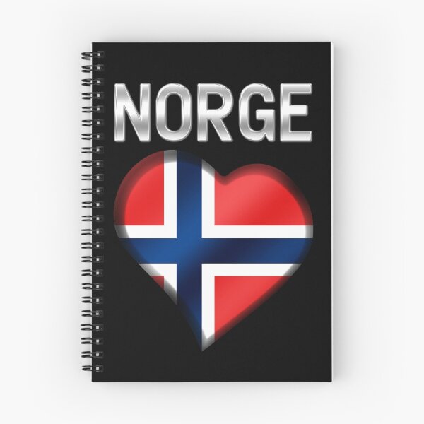 Item preview, Norge - Norwegian Flag Heart & Text - Metallic designed and sold by Graphix.
