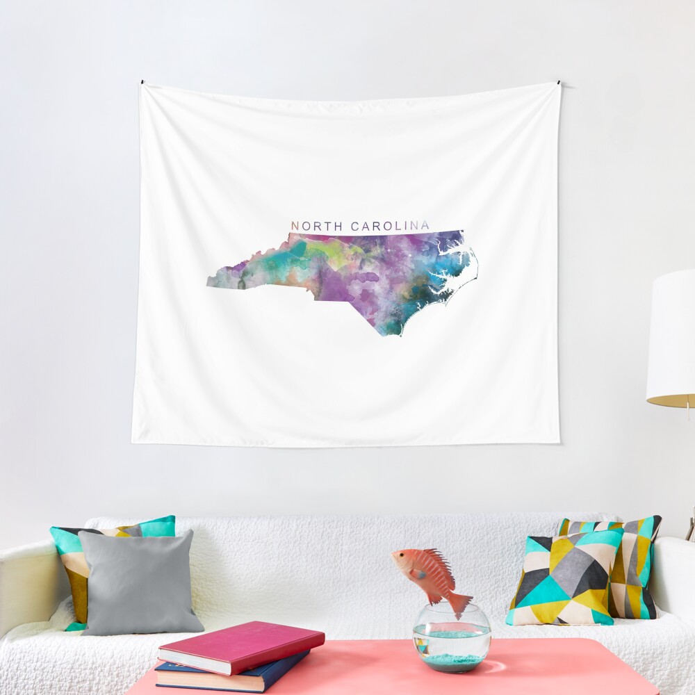 "North Carolina" Tapestry by MonnPrint  Redbubble