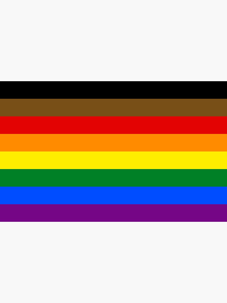 wheres the white stripe in the gay pride flag