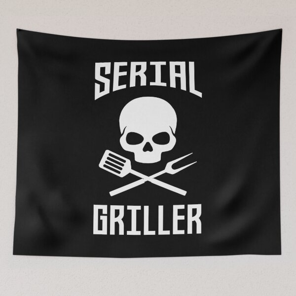 Item preview, Serial Griller - Skull & Crossbones designed and sold by BeerBro-Designs.