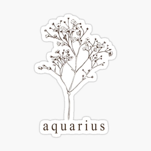 Item preview, Aquarius Botanical Zodiac designed and sold by mandeegirl17.