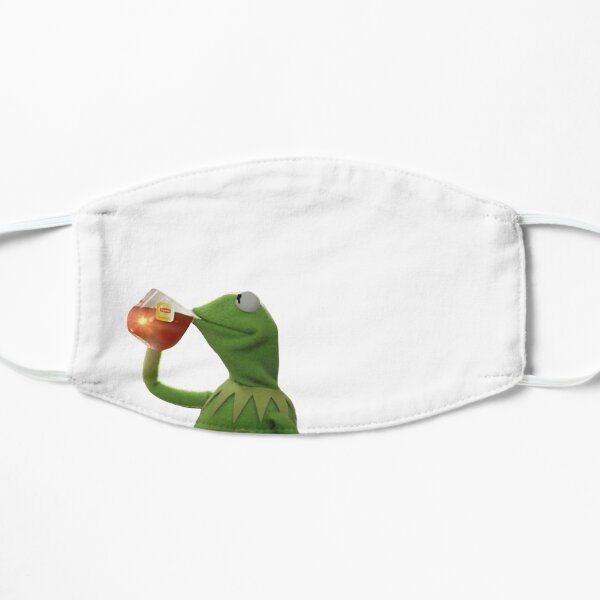 Coronavirus Kermit Meme Mask Flat Mask