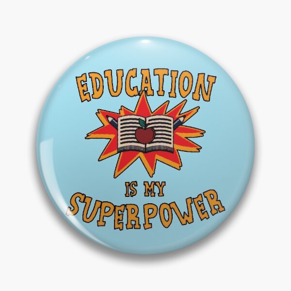 Item preview, Education is My Superpower - Super Hero Teacher - Super Student designed and sold by ShikitaMakes.