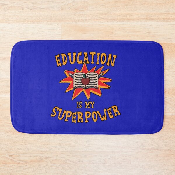Item preview, Education is My Superpower - Super Hero Teacher - Super Student designed and sold by ShikitaMakes.
