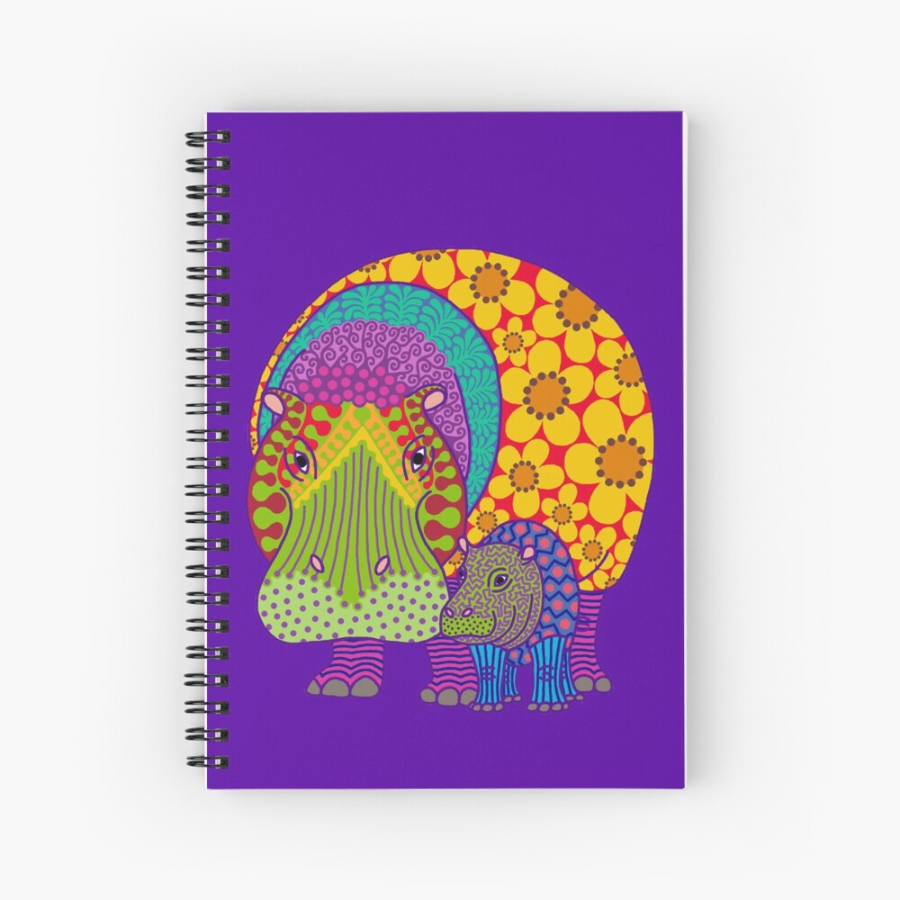 Aperçu de l'œuvre Cahier à spirale créée et vendue par Hippopottermiss.