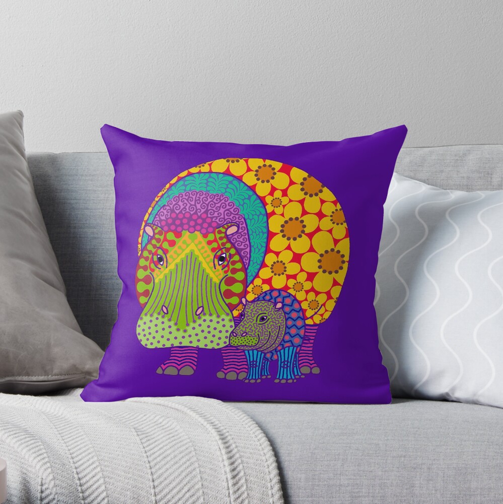 Aperçu de l'œuvre Coussin créée et vendue par Hippopottermiss.