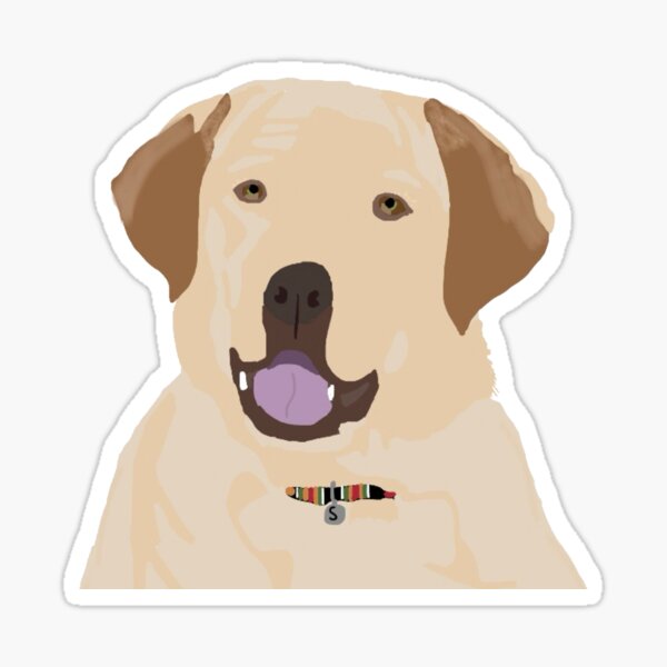 "Yellow Lab Sticker" Sticker by HWinchester Redbubble