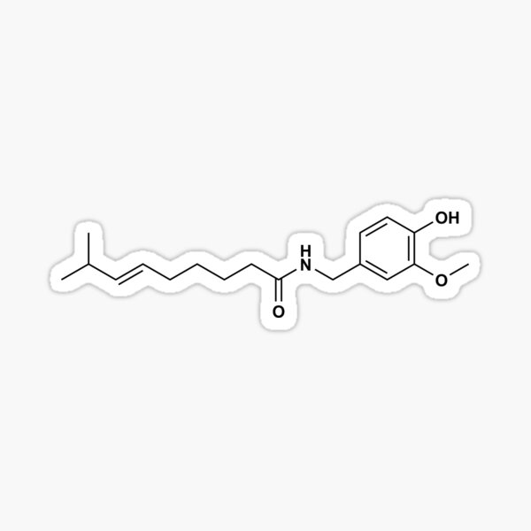 Item preview, Capsaicin Structural Formula designed and sold by GillyTheGhillie.