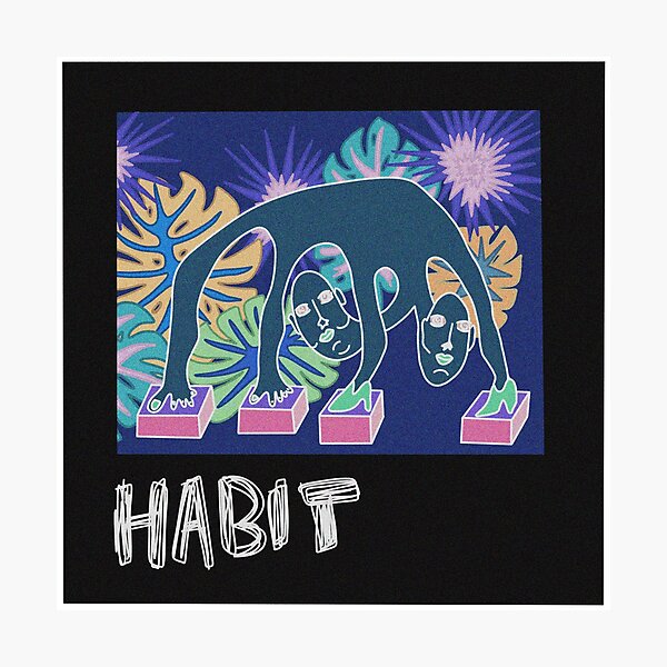 Still Woozy album cover doodle Photographic Print