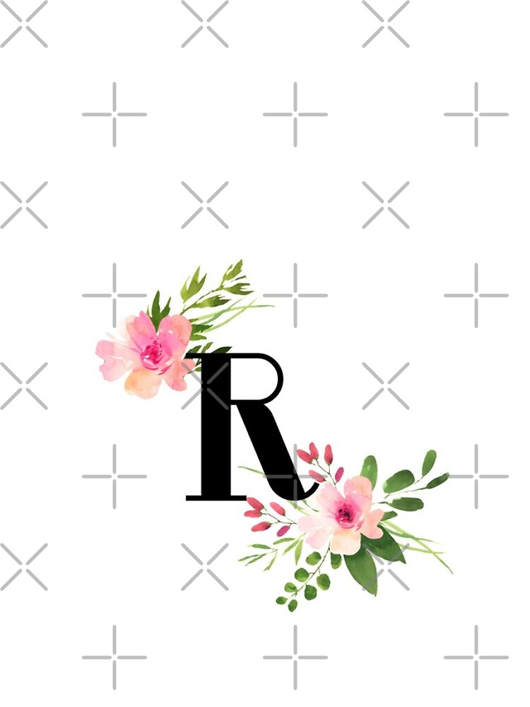 Thumbnail 5 of 5, iPhone Case, floral R designed and sold by nmgee.