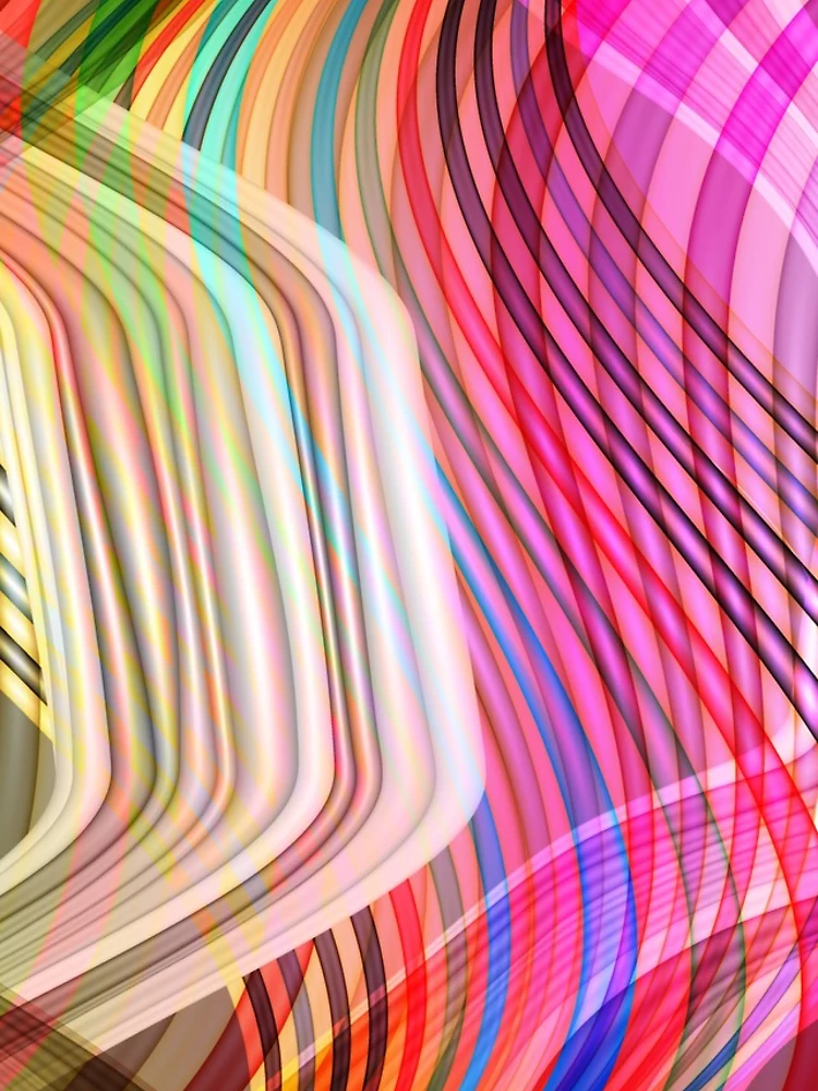 Thumbnail 5 of 5, iPhone Case, Intersecting Rainbows designed and sold by Ruffmouse.