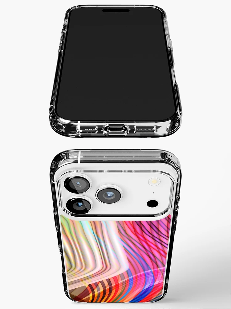 Thumbnail 3 of 5, iPhone Case, Intersecting Rainbows designed and sold by Ruffmouse.