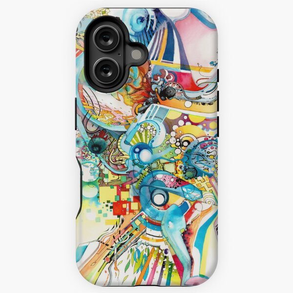 Unlimited Curiosity - Watercolor and Felt Pen iPhone Tough Case