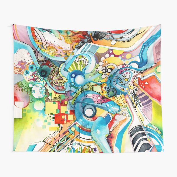 Unlimited Curiosity - Watercolor and Felt Pen Tapestry