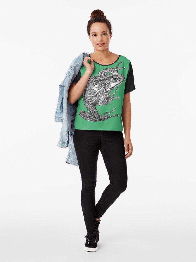 Alternate view of Vonny the Frog Chiffon Top