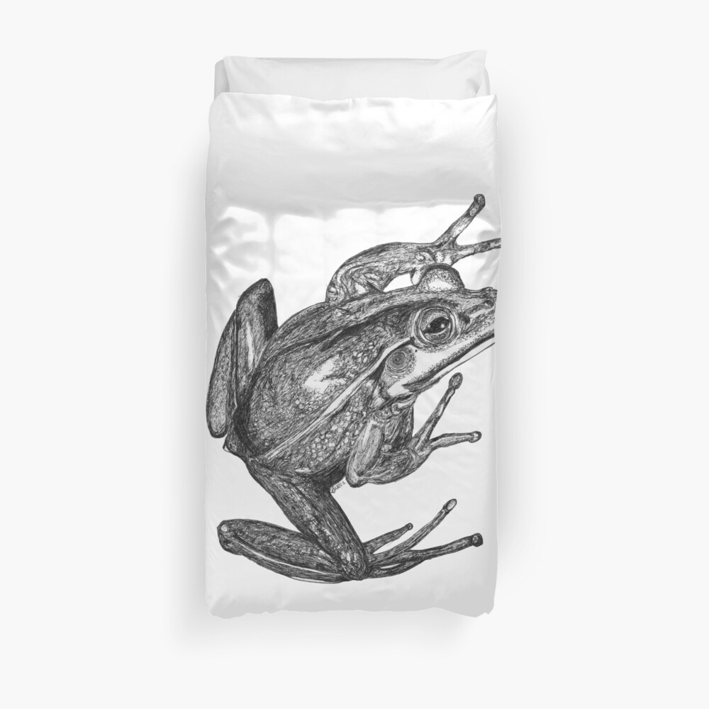 Vonny the Frog Duvet Cover