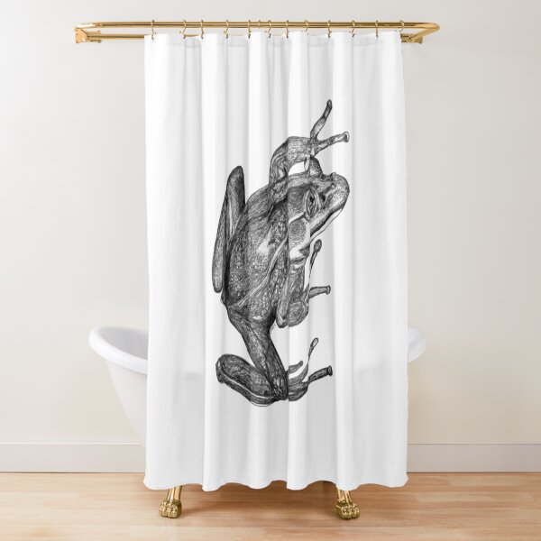 Vonny the Frog Shower Curtain