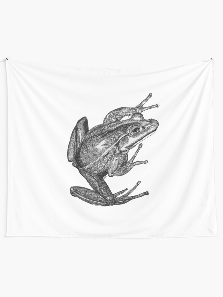Alternate view of Vonny the Frog Tapestry