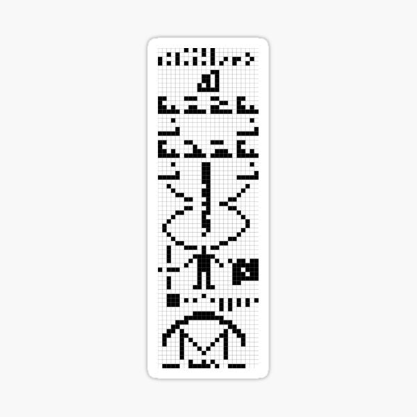Artikel-Vorschau von Arecibo-Nachricht 001, designt und verkauft von Rupert Russell.