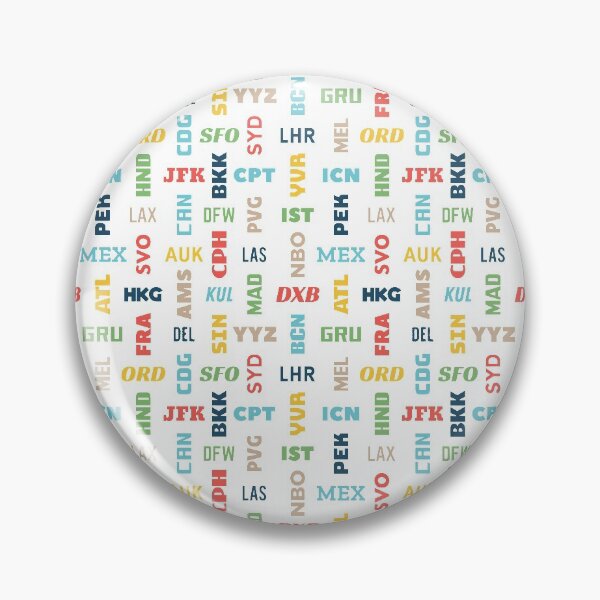 Item preview, World Airport Codes designed and sold by fromthereco.