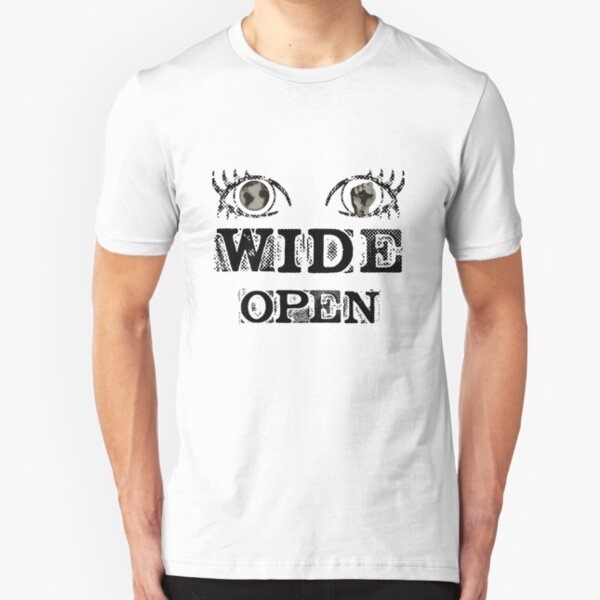 Eyes Wide Open - BLACK Slim Fit T-Shirt