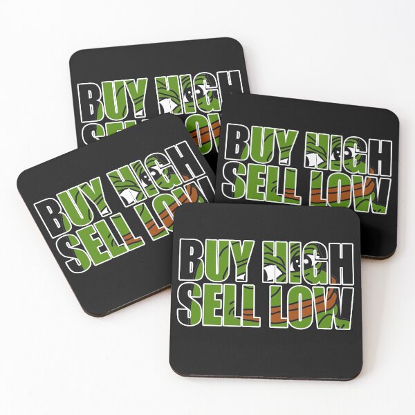Item preview, Funny buy high sell low crypto trading shirt  designed and sold by kurticide.