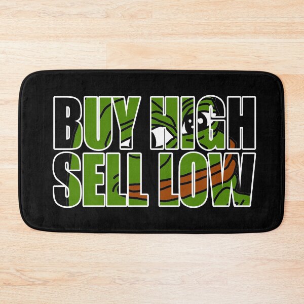 Item preview, Funny buy high sell low crypto trading shirt  designed and sold by kurticide.
