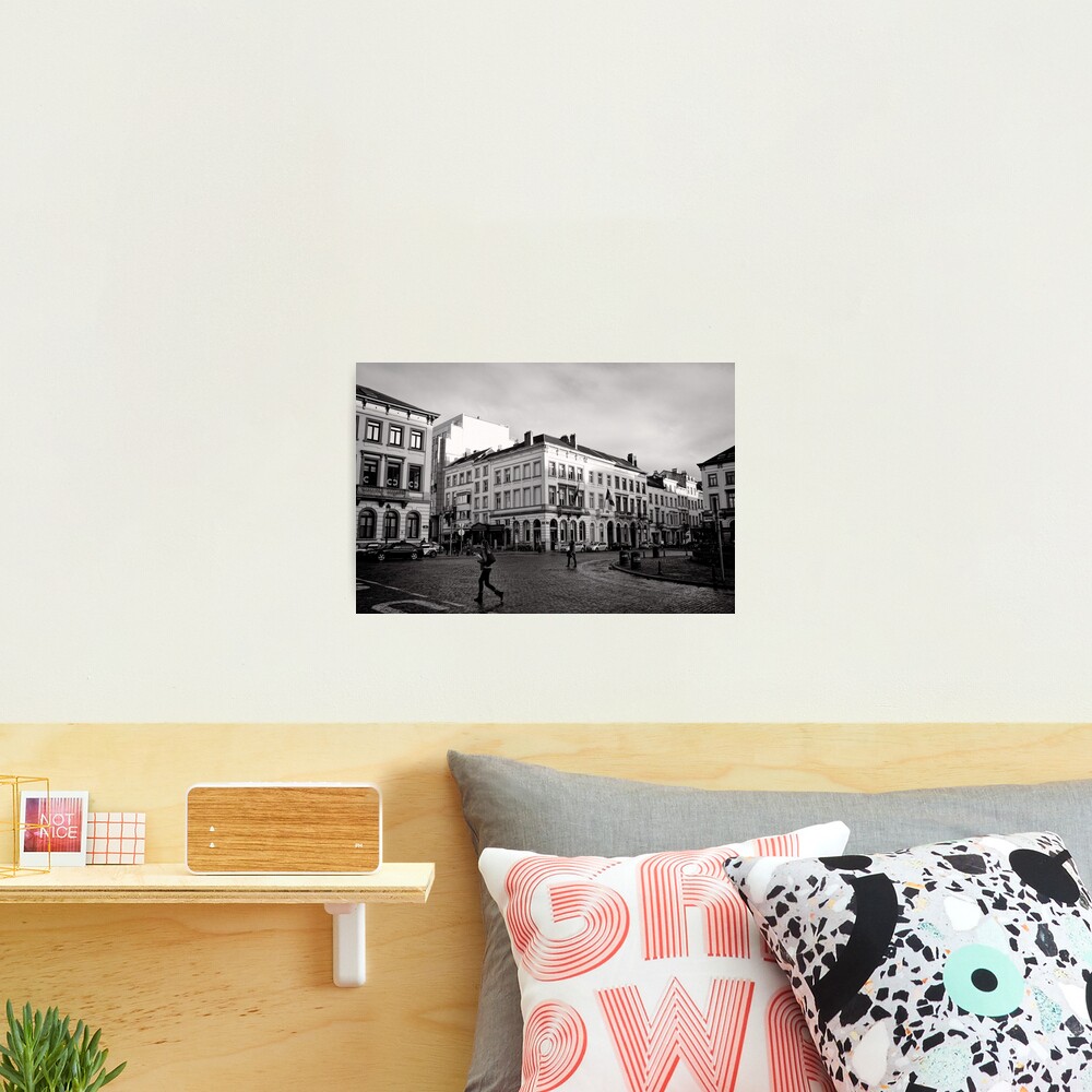 Crossing Luxembourg Square - Brussels Photographic Print