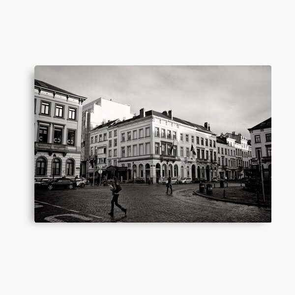 Crossing Luxembourg Square - Brussels Canvas Print