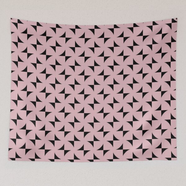 Item preview, Pink and Black Bowtie Pattern designed and sold by Poetic Patterns Studio.