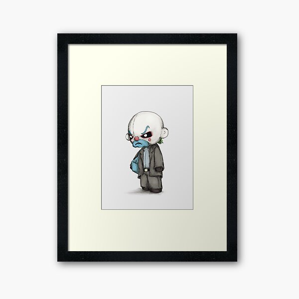 I KILL THE BUS DRIVER PLUSHIE Framed Art Print