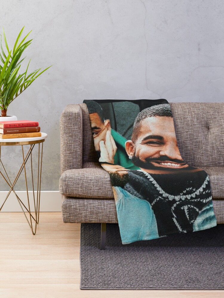 Disover drake collage Throw Blanket