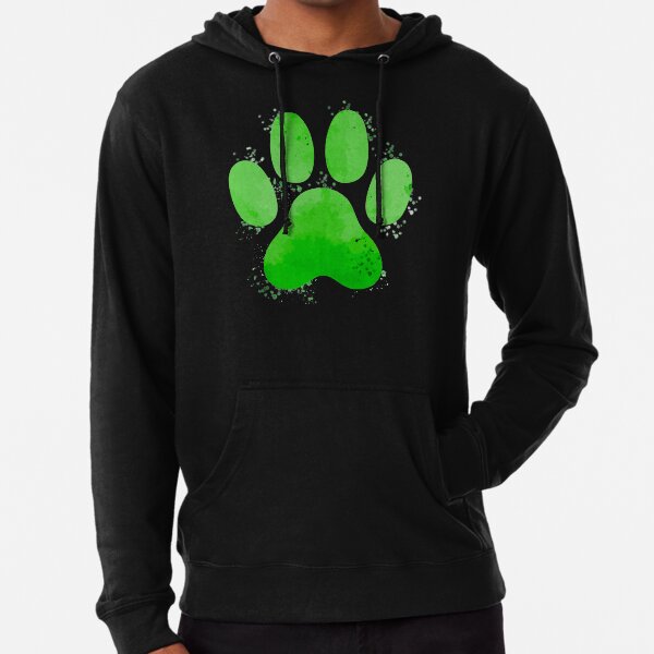 Chat Noir Pawprint Sweat à capuche léger