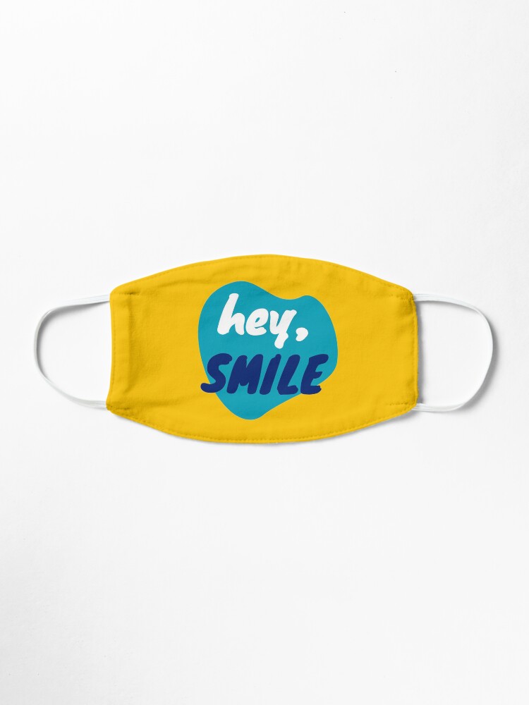 Alternate view of Hey, smile - positive feelings Mask