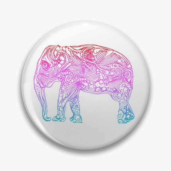 Item preview, Mandala Inspired Graphic Elephant designed and sold by ShikitaMakes.