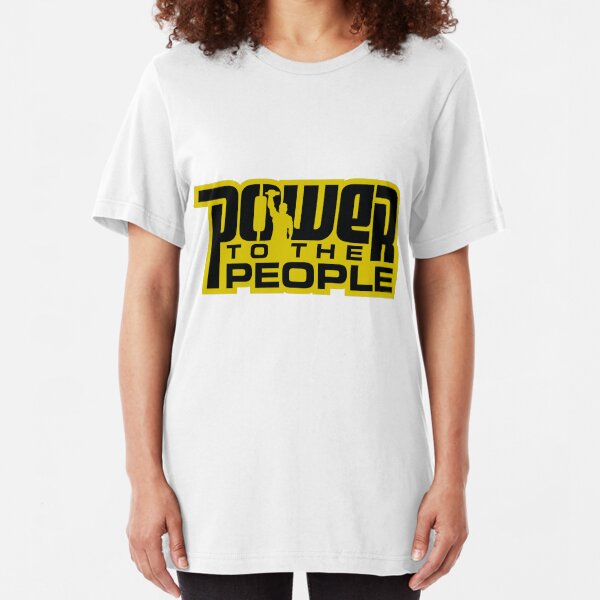 Power To The People - GOLD Slim Fit T-Shirt