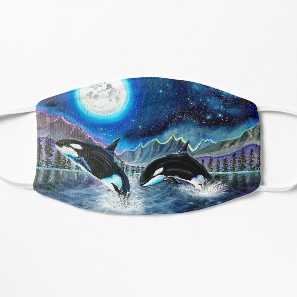 Orca Whale Moonscape Mask