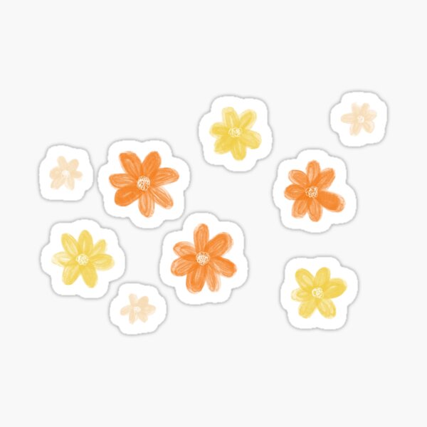 Artikel-Vorschau von zierliche orange und gelbe Blüten, designt und verkauft von nikkifrieder.