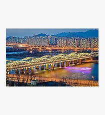 Hangang bridge, Seoul Photographic Print