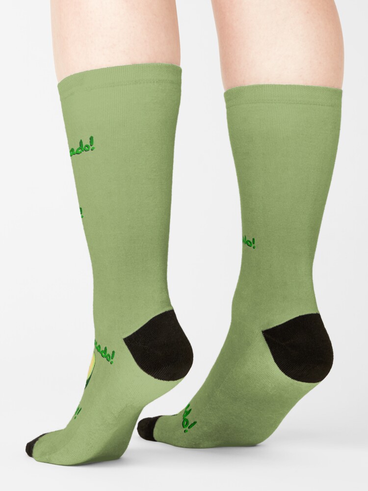 Alternate view of It's an Avocado! ...Thanks! - Vine Design Socks
