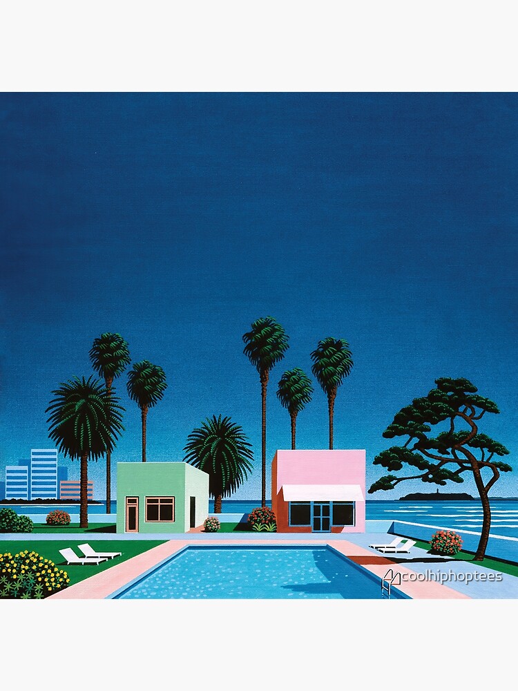 Hiroshi Nagai Art Print Poster Vaporwave Aesthetic Wallpaper T-Shirt by coolhiphoptees