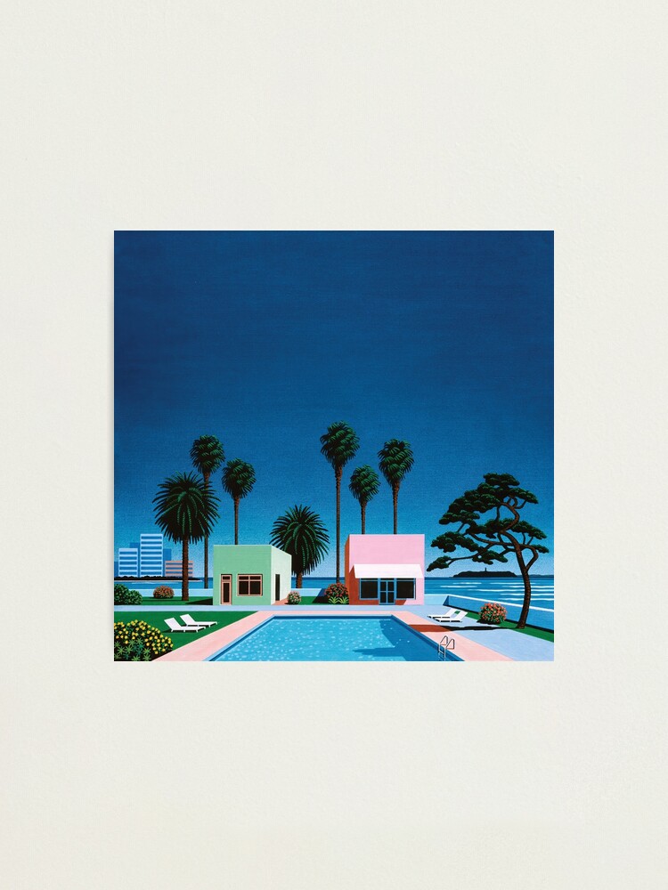 Alternate view of Hiroshi Nagai Art Print Poster Vaporwave Aesthetic Wallpaper T-Shirt Photographic Print